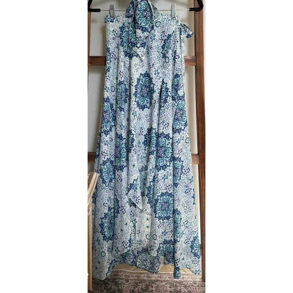 NEW American Rag Maxi Wrap Skirt and Top Matching Two Piece Coord Set